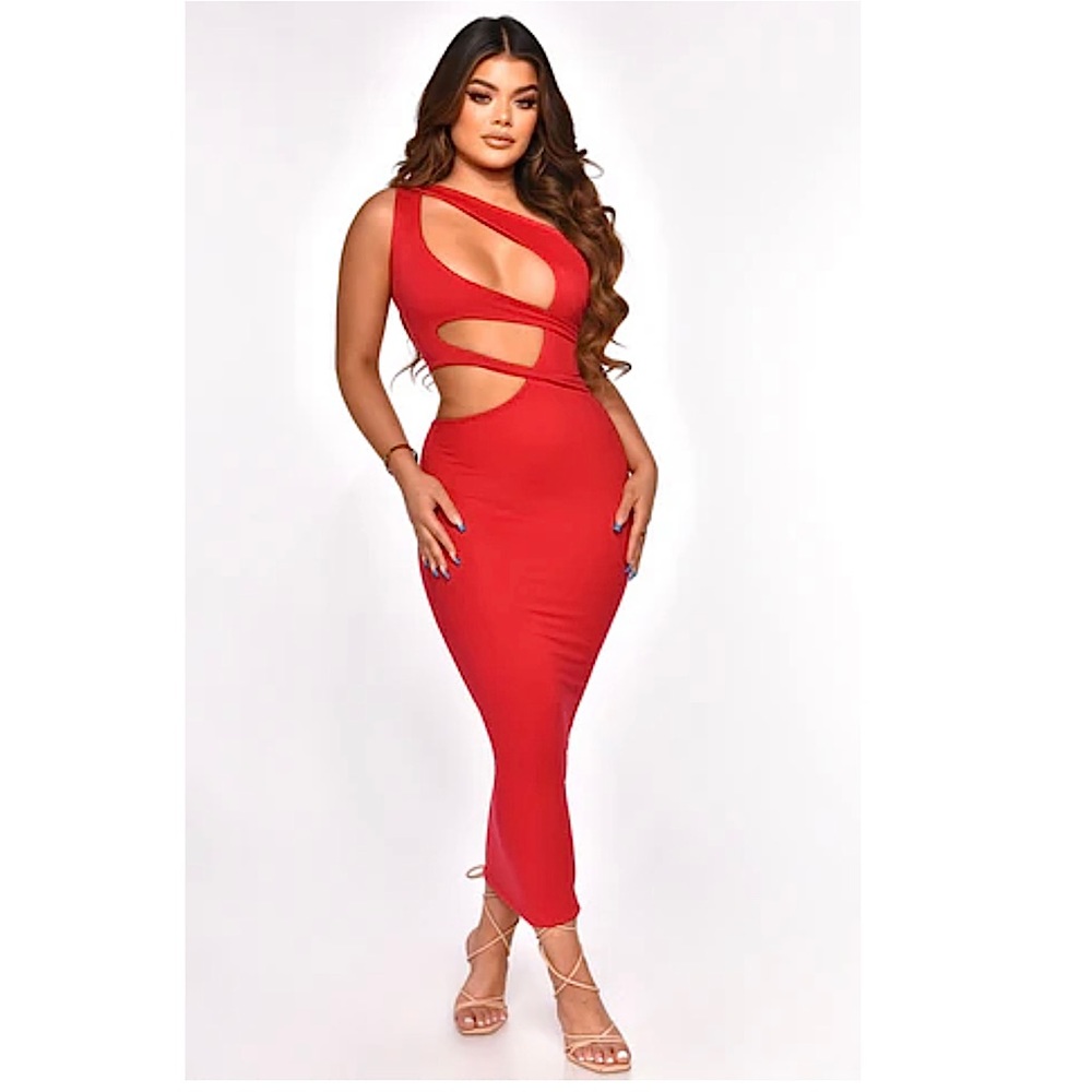 Cut Out Red Dress ❤️‼️🥀